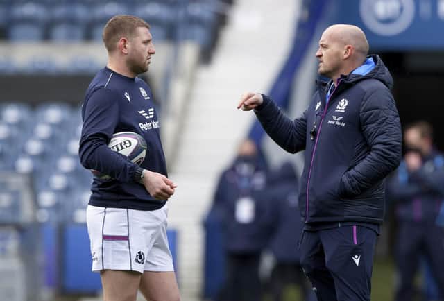 Finn Russell and Gregor Townsend haven't always seen eye to eye. (Photo by Craig Williamson / SNS Group)