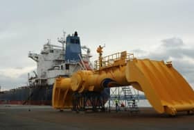 Mocean Energy’s prototype device at Rosyth