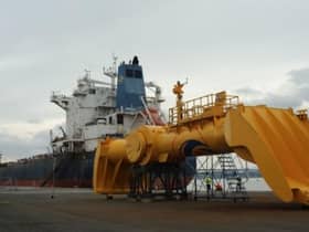 Mocean Energy’s prototype device at Rosyth