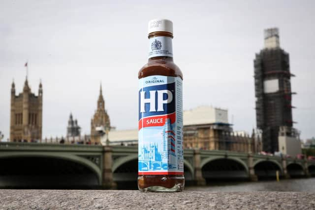 HP Sauce is named after the Houses of Parliament and displays a picture of the London landmark on its label.