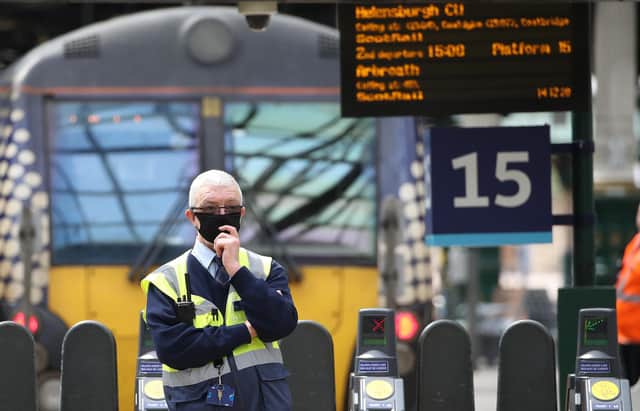 ScotRail staff have only been checking tickets at stations during the pandemic. Picture: Andrew Milligan/PA
