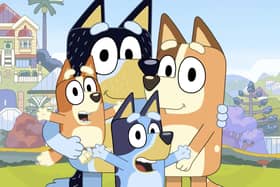 Bluey, Bingo, Bandit and Chilli. They might be cartoon dogs, but their portrayal of family life is top-notch. Picture: Ludo Studio