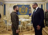 Foreign secretary James Cleverly met with Volodmyr Zelensky in Kyiv.