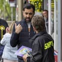 First Minister Humza Yousaf during a visit to Bellshill in North Lanarkshire ahead of First Minister's Questions. Picture: Robert Perry/PA Wire