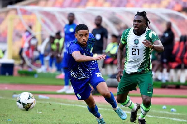 Calvin Bassey played Sierra Leone on Saturday and was included for the convincing win over Sao Tome Principe on Monday afternoon. (Photo by PIUS UTOMI EKPEI/AFP via Getty Images)