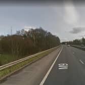 Part of the M9 near to where the crash happened on Tuesday afternoon picture: Google images