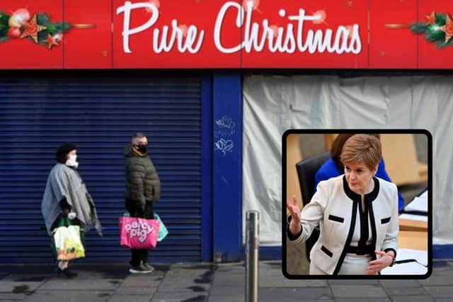Nicola Sturgeon gave a press conference from St Andrew's house on Monday.