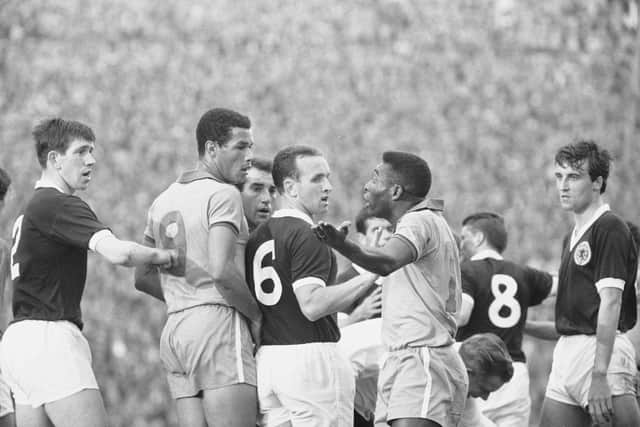 The great Pele didn't shine when he played against Scotland at Hampden Park in 1966 and one of the reasons for that was the doughty defending of No 6 John Clark