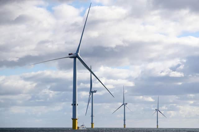 An offshore wind farm. PIC: Owen Humphreys/PA Wire