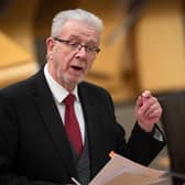 Michael Russell, who stood down as an SNP last year, speaks in the Scottish Parliament (Picture: Jane Barlow/pool/Getty Images)