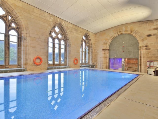 Leisure complex swimming pool.