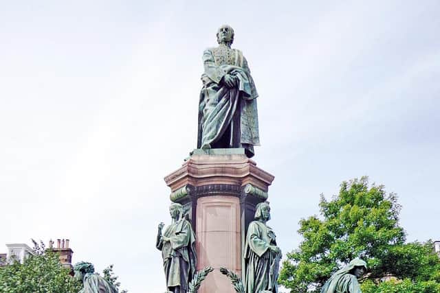 The Gladstone Monument on Coates Crescent in the city's west end.