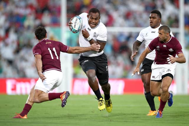 Leone Nakarawa is likey to join up with Fiji after isolating in Glasgow. Picture: Cameron Spencer/Getty Images