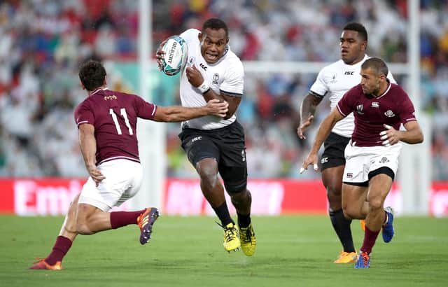 Leone Nakarawa is likey to join up with Fiji after isolating in Glasgow. Picture: Cameron Spencer/Getty Images
