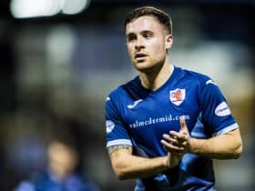 Raith striker Lewis Vaughan has ruptured his ACL for the fourth time. (Photo by Ross Parker / SNS Group)