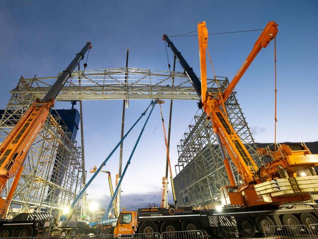 J&D Pierce has been involved in many of Scotland's largest steelwork contracts including fabrication work at Rosyth dockyard. Picture: contributed.