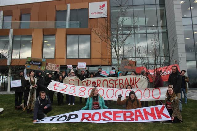 Environmental campaigners say extraction at Rosebank, which is expected to produce 500m barrels of oil in its lifetime, should not go ahead because of the impacts on climate change. Picture: FoES