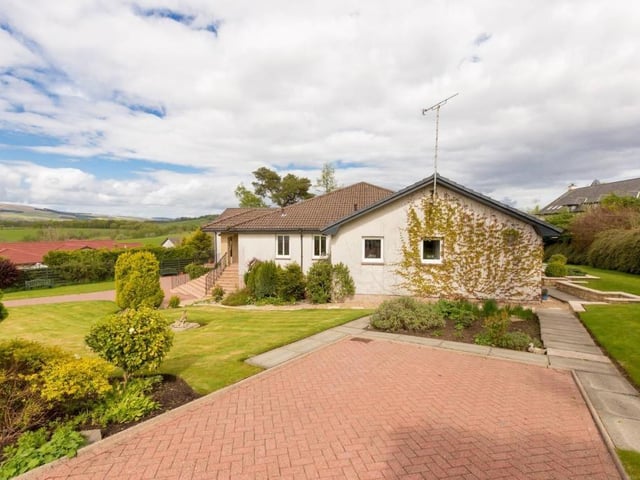 Garden and driveway.