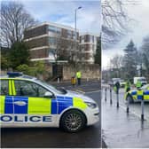 Ayr Road: Man taken to hospital after Newton Mearns crash