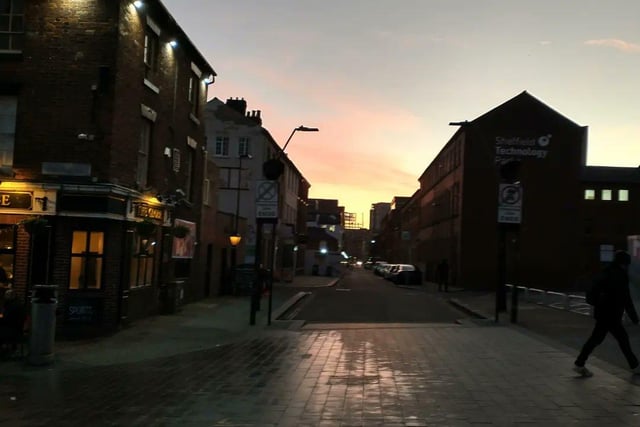 Sheffield sunset taken by @tania_nexust