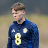 Scott McTominay during a Scotland training session at Lesser Hampden, on March 19, 2024, in Glasgow, Scotland.  (Photo by Craig Foy / SNS Group)