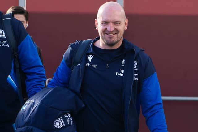 Head coach Gregor Townsend at Edinburgh Airport as the Scotland team head to France. (Photo by Paul Devlin / SNS Group)