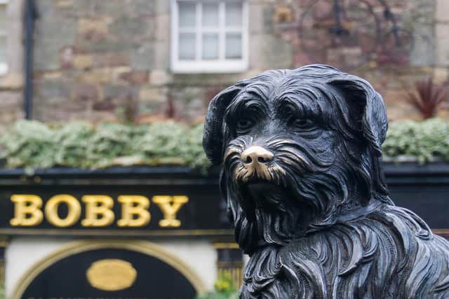The statue of Greyfriars Bobby, the celebrated dog of Edinburgh, whose death 150 years ago was marked today with a special ceremony. PIC: Sumit Surai, CC.