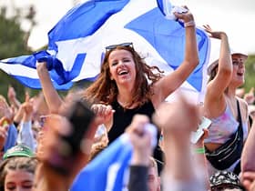 Festival goers attend TRNSMT 2021, the first year back after the pandemic. Photo: Jeff J Mitchell/Getty Images.