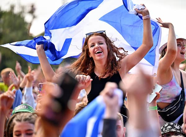 Festival goers attend TRNSMT 2021, the first year back after the pandemic. Photo: Jeff J Mitchell/Getty Images.