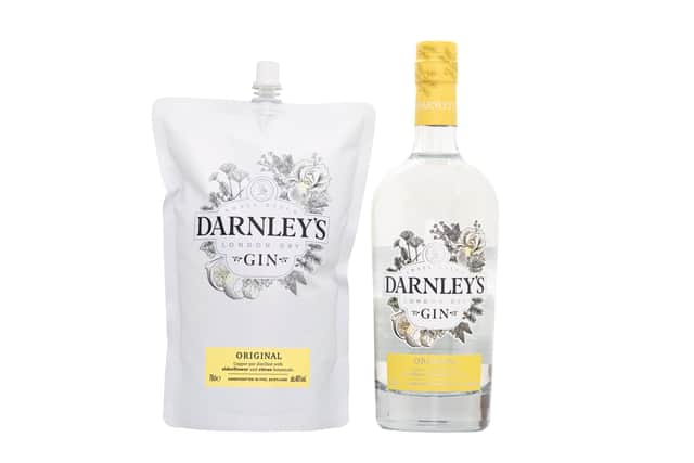 Fife-based Darnley's Gin has launched a new range of refill pouches for its spirits - the lightweight packs are made from recycled plastic and can be sent back to the firm by Freepost for further recycling