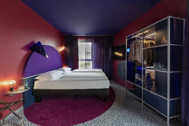 A bedroom in the ibis Styles München Perlach. Pic: PA Photo/ibis.