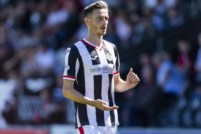 St Mirren's Scott Tanser was involved in a car crash that left his wife injured. (Photo by Ewan Bootman / SNS Group)