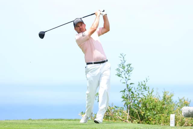 TENERIFE, SPAIN - MAY 07: Richie Ramsay of Scotland tees off on the 6th hole during Day Two of the Canary Islands Championship at Golf Costa Adeje on May 07, 2021 in Tenerife, Spain. (Photo by Andrew Redington/Getty Images)