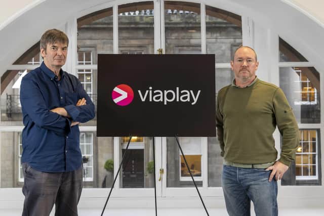 Sir Ian Rankin and screenwriter Gregory Burke have been working together on a new TV adaptation of the John Rebus novels, which haa been greenlit by Swedish streaming platform Viaplay. Picture: Robert Perry