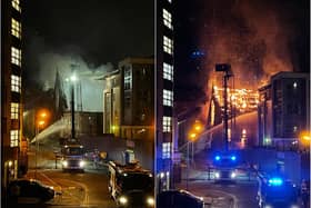Partick Bridge Street: Local resident's evacuated in the early hours after emergency services attend a large fire in Glasgow church
