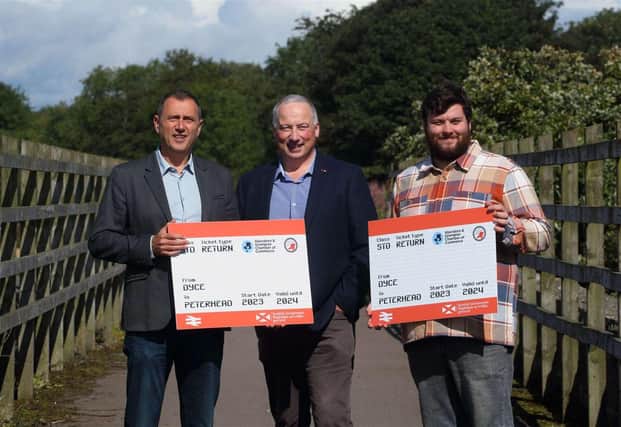 Russell Borthwick (AGCC), Craig Leuchars (CNER) and Jordan Jack (CNER) (Pic:AGCC)