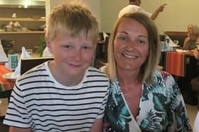 Ollie Scott and his mother Jill