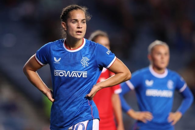 With key striker Jane Ross ruled out with an ACL tear, the Jamaican forward has taken on Rangers' goal scoring mantle - and has done so perfectly. Her second goal in the Champions League tie against Benfica at Ibrox will live long in the memory.