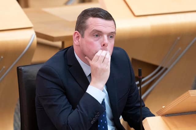 Scottish Conservative leader Douglas Ross has called for Boris Johnson to resign (Picture: Jane Barlow/WPA pool/Getty Images)