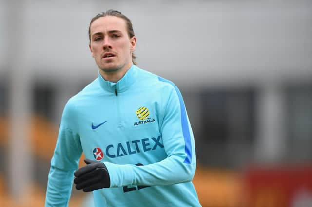 Jackson Irvine has joined Hibs on a deal until the end of the season