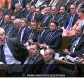 Boris Johnson at Prime Minister's Questions. Picture: BBC Parliament