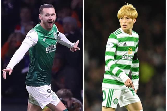 Martin Boyle and Kyogo Furuhashi would miss three games if called up for World Cup qualifiers in January (Pictures: Getty / SNS)