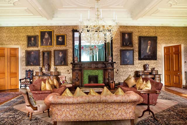 Cambo House's drawing room Pic: Amelia Jacobsen