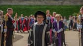 University Principal and Vice-Chancellor Professor Dame Sally Mapstone leading the academic procession.