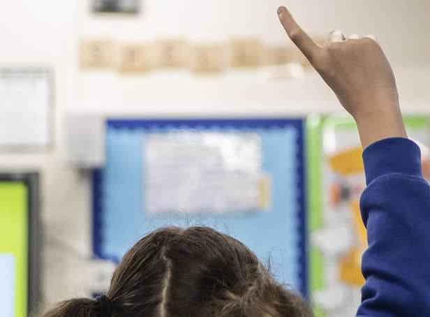 A child during a class at a primary school in Scotland. The Scottish Liberal Democrats have hit out at plans to press ahead with P1 testing. Picture: Danny Lawson/PA Wire