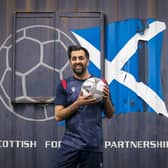 Humza Yousaf at the launch of the 'Football for All' Spartans Community Football Academy, in Edinburgh, while on the leadership election campaign trail that resulted in him becoming SNP leader and First Minister. Picture: PA