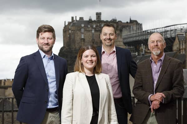 From left: Ewan Anderson, associate marketing director at Eden Scott; Kirsty Paton, entrepreneurial tax director at CT; Stuart Hendry, senior partner at MBM Commercial; and Alan Donald, development manager at Linc Scotland. Picture: Graham Clark.