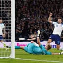England’s Harry Maguire scores an own goal in the win over Scotland at Hampden Park.