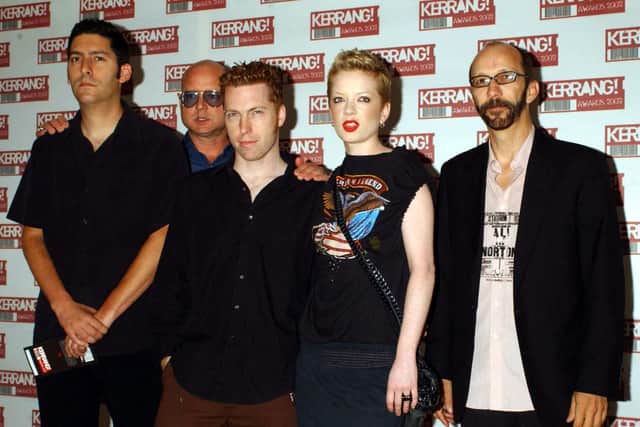 Garbage at the Kerrang! Awards in 2002. Picture: Yui Mok/PA