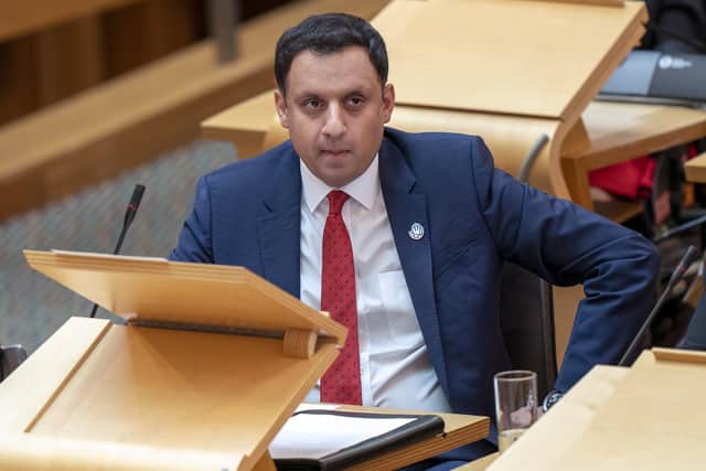 Scottish Labour leader Anas Sarwar during First Minster's Questions. Picture: PA